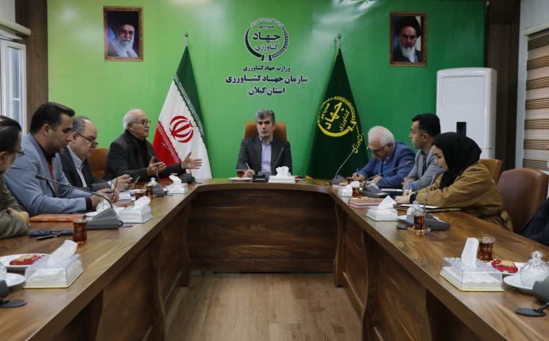 دیدار اعضای انجمن برنج گیلان با رئیس سازمان جهاد کشاورزی استان
